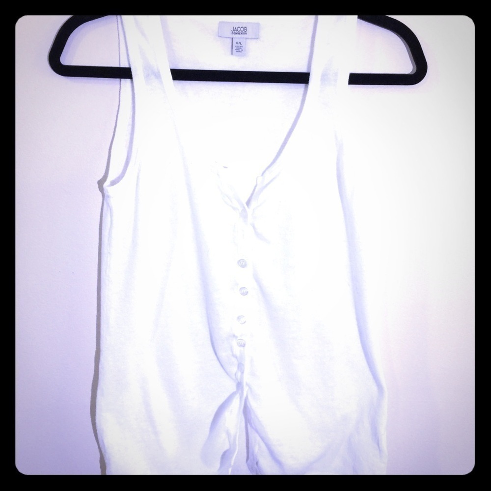 Jacob White  button front Tank